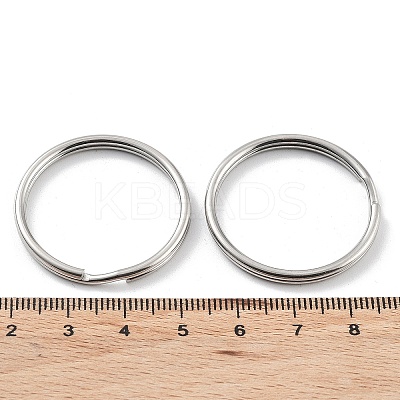 Non-Tarnish 304 Stainless Steel Split Key Rings STAS-Q314-02F-P-1