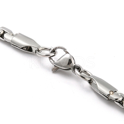 201 Stainless Steel Chain Necklaces NJEW-P295-02P-1-1