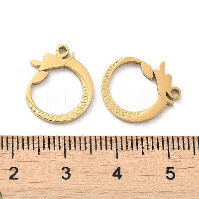 Ion Plating(IP) 316L Surgical Stainless Steel Pendants STAS-F302-06G-1