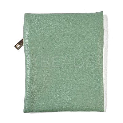Imitation Leather Jewelry Storage Zipper Bags ABAG-G016-01D-1