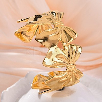 304 Stainless Steel Cuff Bangles for Women LS-BJEW-P347-02B-1