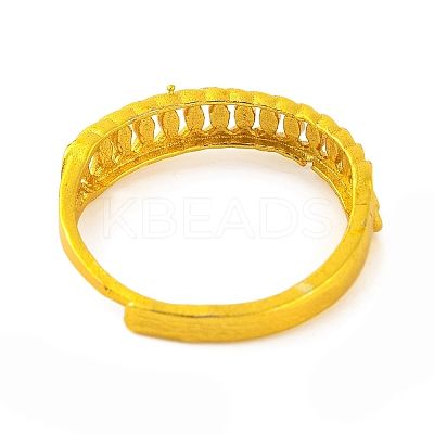 Brass Curb Chain Adjustable Rings for Women RJEW-G318-02A-G-1