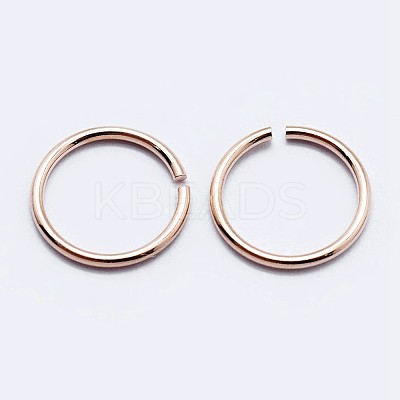 925 Sterling Silver Saw Cut Open Jump Rings STER-F036-02RG-0.8x4mm-1