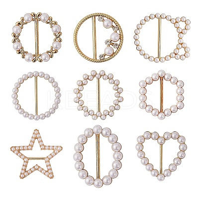 9Pcs 9 Style Alloy Buckles DIY-SZ0008-39-1
