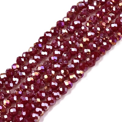 Electroplate Glass Beads Strands LS-EGLA-A044-P1mm-B02-1