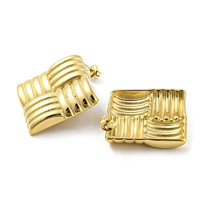 304 Stainless Steel Stud Earrings EJEW-M233-12G-1
