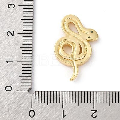 Brass Pave Clear Cubic Zirconia Pendants LS-KK-V016-16G-1