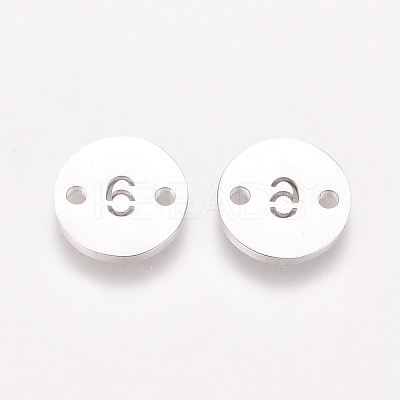 Non-Tarnish Numbers 304 Stainless Steel Links LS-STAS-G216-06P-1