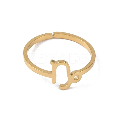 12Pcs 304 Stainless Steel Adjustable Finger Ring RJEW-L115-01G-M-1