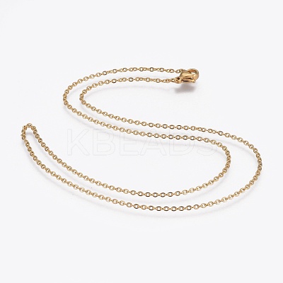 304 Stainless Steel Cable Chain Necklaces NJEW-F248-23A-G-1