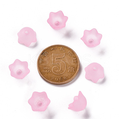 Transparent Acrylic Beads Caps PL543-4-1
