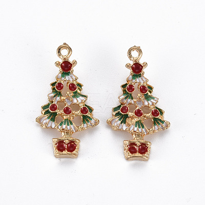 Alloy Enamel Pendants ENAM-S126-039-NR-1