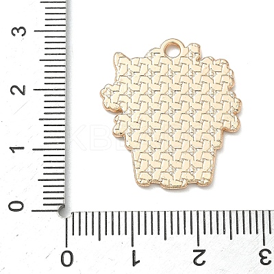 Small Potted Plant with Dog Alloy Enamel Pendants ENAM-I083-01KCG-01-1