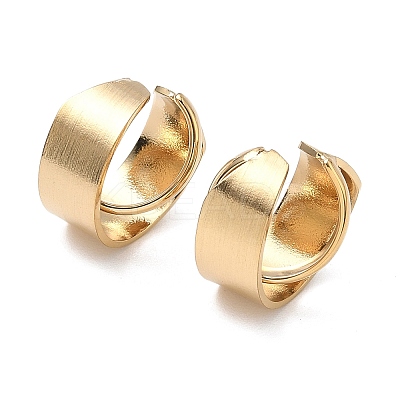 304 Stainless Steel C-Shaped Cuff Earrings EJEW-K268-61G-1
