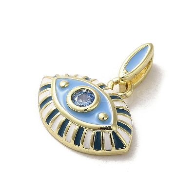 Brass Enamel Charms KK-E092-10G-05-1