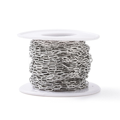 Tarnish Resistant 304 Stainless Steel Cable Chains CHS-C002-03P-06-1