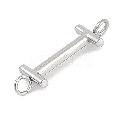 304 Stainless Steel Letter Connector Charms STAS-M108-01P-09-1