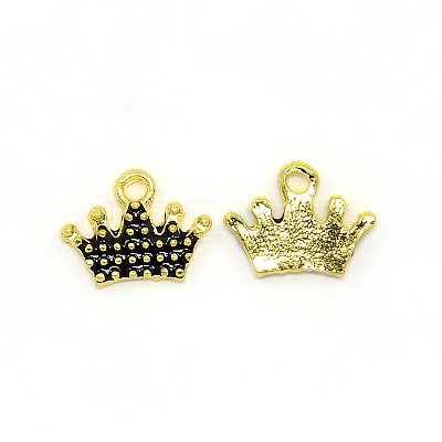 Nickel Free Golden Tone Alloy Enamel Pendants ENAM-J443-02G-NF-1