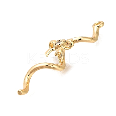 Brass Micro Pave Cubic Zirconia Pendants KK-M301-16G-1