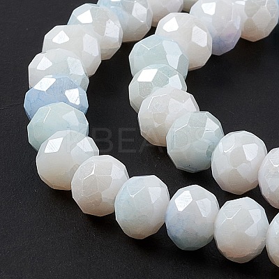 Ombre Effect Dyed Glass Beads Strands GLAA-C023-02A-1