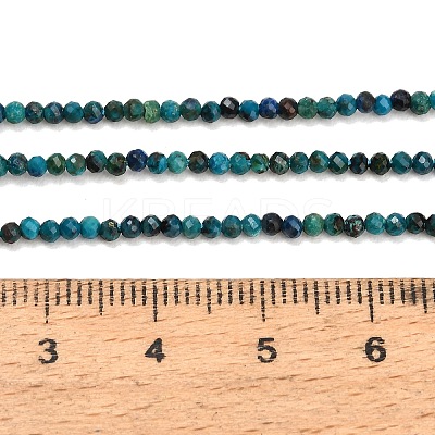 Natural Chrysocolla Beads Strands GG-CBA77FB-B12-2mm-1