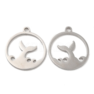 Non-Tarnish 304 Stainless Steel Pendants STAS-L020-018P-1