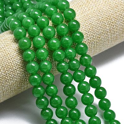 Natural Malaysia Jade Beads Strands G-L645-C01-10mm-17-1