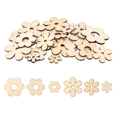 Wooden Cabochons WOOD-O004-03-1