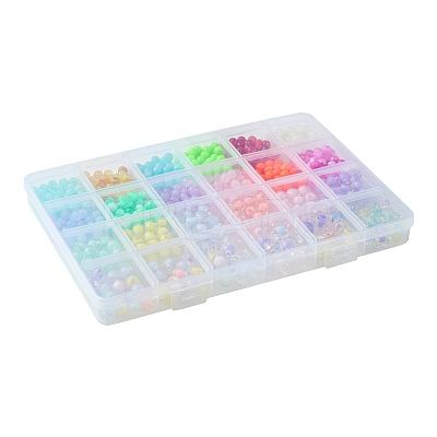 848Pcs 21 Styles Acrylic Beads OACR-FS0001-59-1