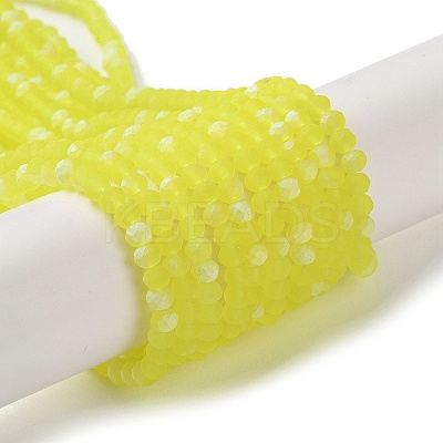 Imitation Jade Glass Beads Strands EGLA-YW0003-19A-25-1