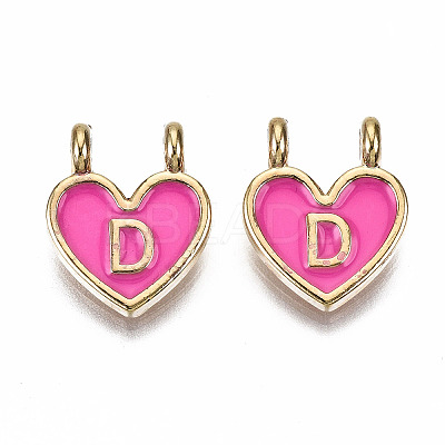 Alloy Enamel Charms ENAM-T012-02D-RS-1