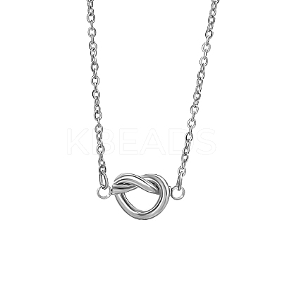 Non-Tarnish 304 Stainless Steel Pendant Necklaces for Women KJ2332-2-1