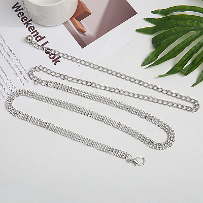 Alloy 3-Row Full Crystal Rhinestone Body Chains WGFFE9E-02-1