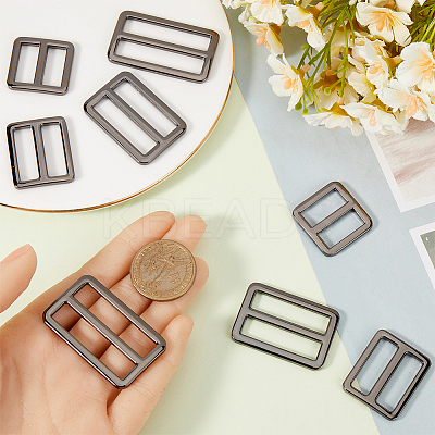 8Pcs 4 Styles Alloy Slider Buckles FIND-GF0007-01B-1
