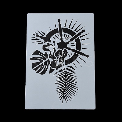 Plastic Hollow Out Drawing Painting Stencils Templates DIY-Z024-01K-1