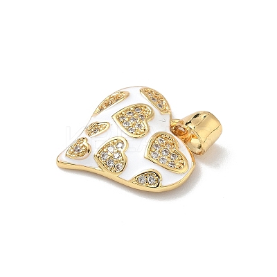 Brass Micro Pave Cubic Zirconia Pendants KK-P330-08A-G02-1