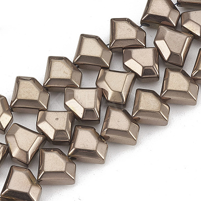 Electroplate Non-magnetic Synthetic Hematite Beads Strands G-T061-111H-1