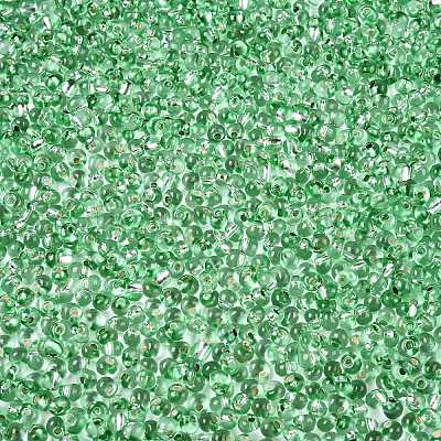 6/0 Baking Paint Transparent Fringe Glass Seed Beads X1-SEED-N006-06K-1