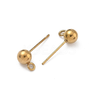 304 Stainless Steel Stud Earring Findings STAS-P448-11B-G-1