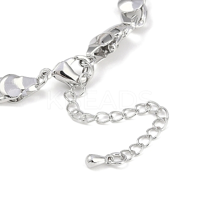 Rack Plating Brass Bracelets for Women BJEW-K244-06A-P-1