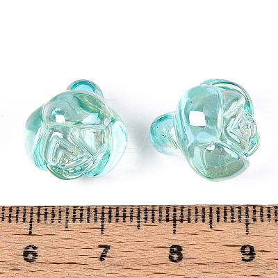 Electroplate Transparent Acrylic Beads PACR-CJC0008-08B-1
