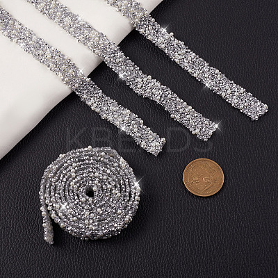 Hotfix Rhinestone Ribbon YS-TAC0001-07-1
