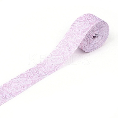 Floral Pattern Printed Grosgrain Ribbon OCOR-I010-04B-1