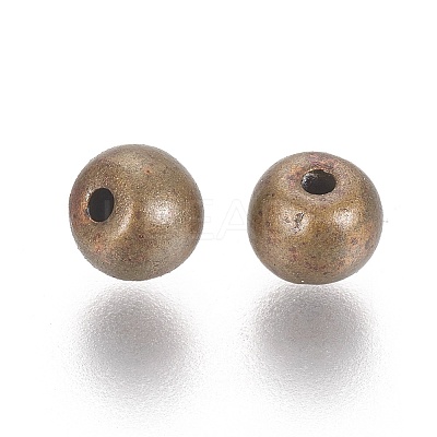 Tibetan Style Alloy Round Beads LS-TIBEB-5204-AB-NR-1