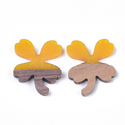 Resin & Walnut Wood Pendants RESI-S358-58D-1