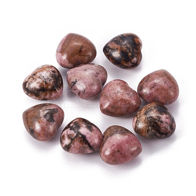 Natural Rhodonite Heart Love Stone G-I219-04B-1