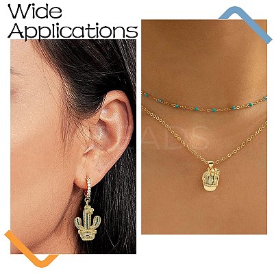 4Pcs 2 Style Rack Plating Brass Micro Pave Cubic Zirconia Pendants KK-CJ0002-76-1