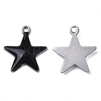201 Stainless Steel Enamel Charms X-STAS-N088-14A-1