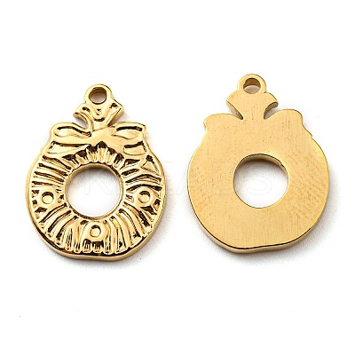 Ion Plating(IP) 304 Stainless Steel Pendants STAS-Q248-10G-1