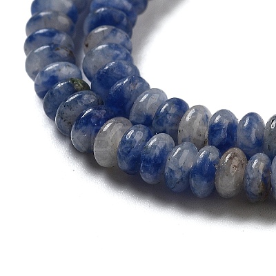 Natural Blue Spot Jasper Beads Strands G-K343-C18-01-1